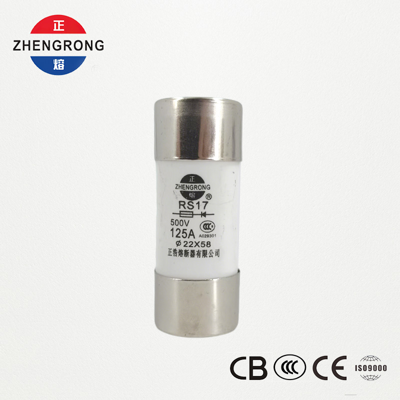 Siguranță cilindrică cu acțiune rapidă RS17 125A 500V | 22*58mm | Certificat CCC