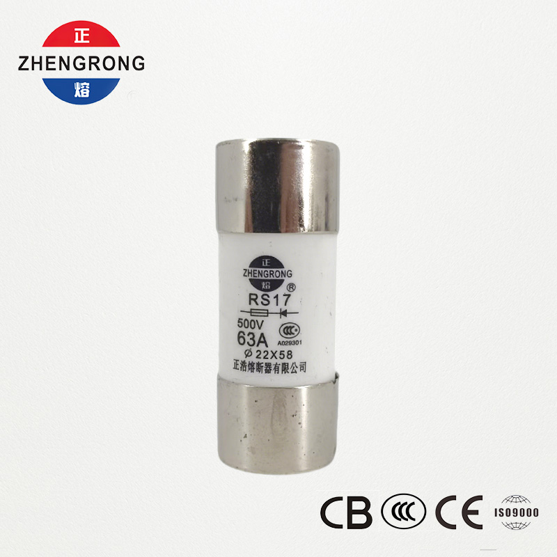 Siguranță cilindrică cu acțiune rapidă RS17 63A 500V | 22*58mm | Certificat CCC